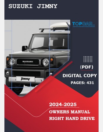 suzuki jimny 2024-2025 owners manual in english
